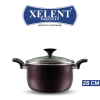 Xelent Marble Coated Casserole | Elegant Nonstick Cookware for Stews and Casseroles