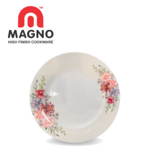 Durable and lightweight melamine dinnerware set, featuring a glossy finish, shatter-resistant material, and available in a variety of colors and patterns, perfect for indoor and outdoor use