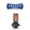 Xelent Premium Nylon Spoons Set | 3 Pieces, Heat-Resistant and Durable