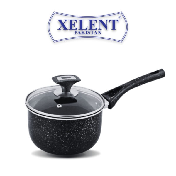 High-quality nonstick saucepan with ergonomic handle, ideal for cooking sauces, soups, and more in a durable, easy-to-clean design.