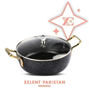 High-quality nonstick fishpot with lid by Xelent Pakistan Cookware