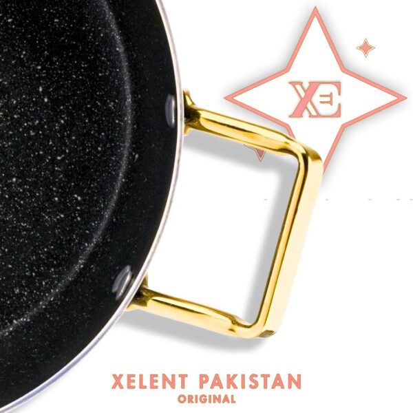 High-quality nonstick fishpot with lid by Xelent Pakistan Cookware