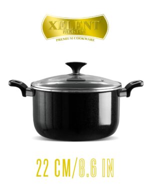 Xelent Marble Coated Casserole | Elegant Nonstick Cookware for Stews and Casseroles