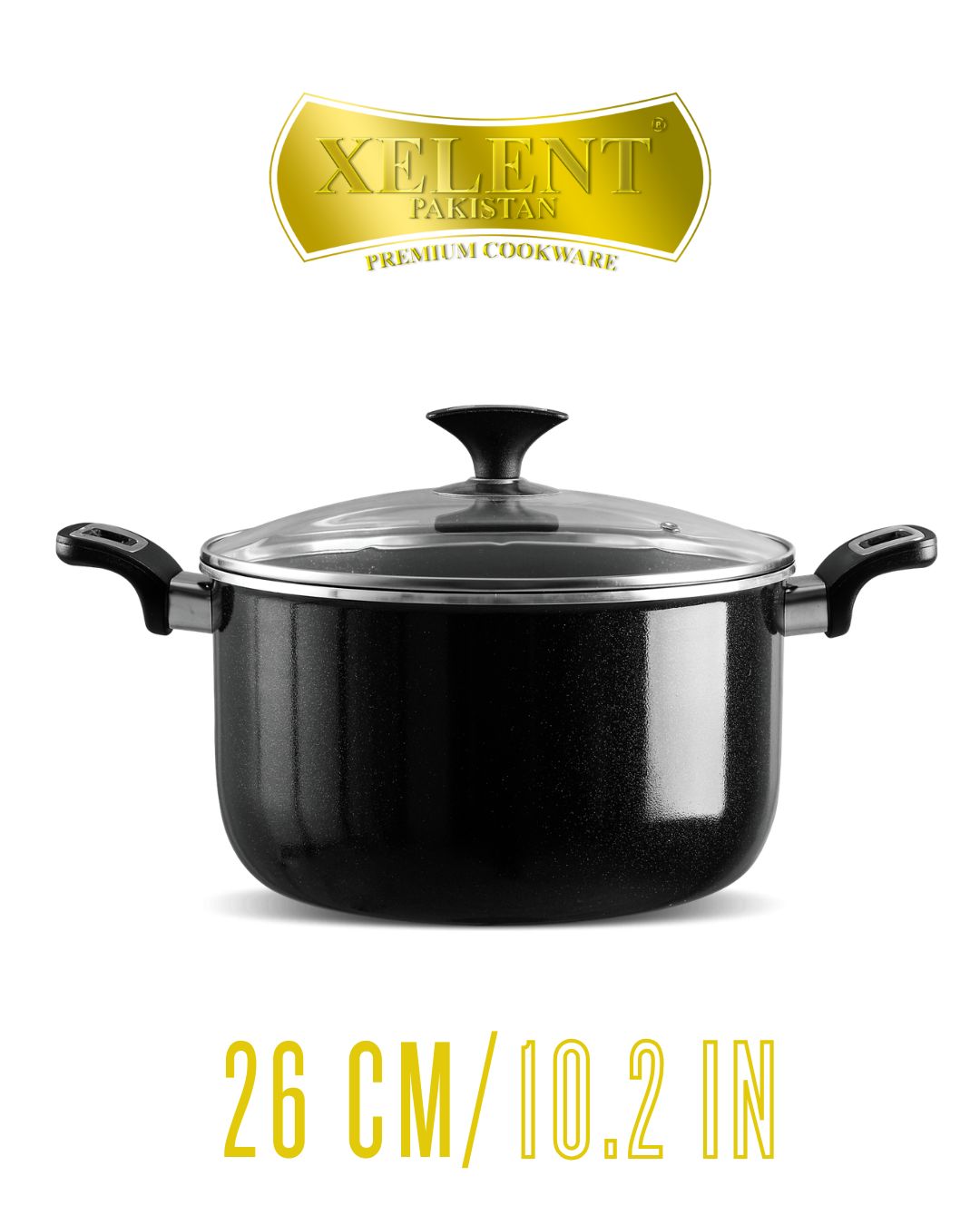 Xelent Marble Coated Casserole | Elegant Nonstick Cookware for Stews and Casseroles