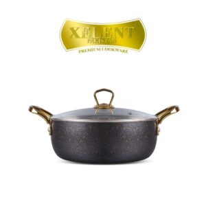High-quality nonstick fishpot with lid by Xelent Pakistan Cookware