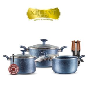 XELENT-MARBLE-COATED-CASSEROLE-SET-10PCS