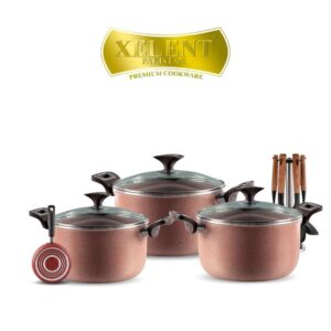 XELENT-MARBLE-COATED-CASSEROLE-SET-10PCS