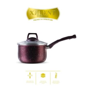 High-quality nonstick saucepan with ergonomic handle, ideal for cooking sauces, soups, and more in a durable, easy-to-clean design.