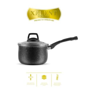 High-quality nonstick saucepan with ergonomic handle, ideal for cooking sauces, soups, and more in a durable, easy-to-clean design.