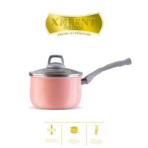 High-quality nonstick saucepan with ergonomic handle, ideal for cooking sauces, soups, and more in a durable, easy-to-clean design.