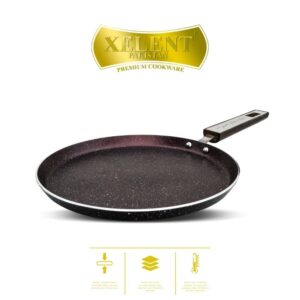 Durable nonstick hotplate, perfect for making flatbreads, pancakes, and grilled dishes with even heat distribution and easy cleaning.