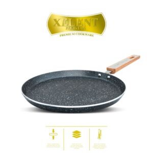 Durable nonstick hotplate, perfect for making flatbreads, pancakes, and grilled dishes with even heat distribution and easy cleaning.