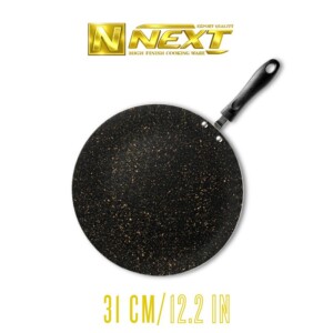 Nonstick 10 Gauge Tawa by Xelent Pakistan Cookware with lightweight body, flat cooking surface, and comfortable handle for everyday kitchen use.