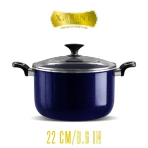 Xelent Marble Coated Casserole | Elegant Nonstick Cookware for Stews and Casseroles