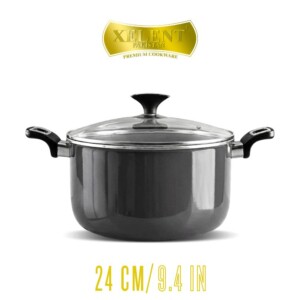 Xelent Marble Coated Casserole | Elegant Nonstick Cookware for Stews and Casseroles