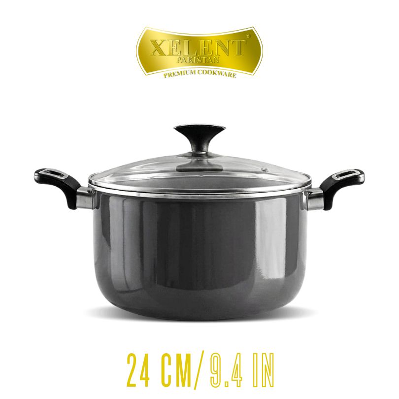 Xelent Marble Coated Casserole | Elegant Nonstick Cookware for Stews and Casseroles