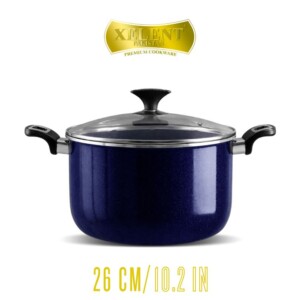 Xelent Marble Coated Casserole | Elegant Nonstick Cookware for Stews and Casseroles