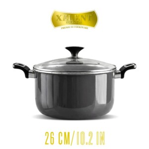 Xelent Marble Coated Casserole | Elegant Nonstick Cookware for Stews and Casseroles